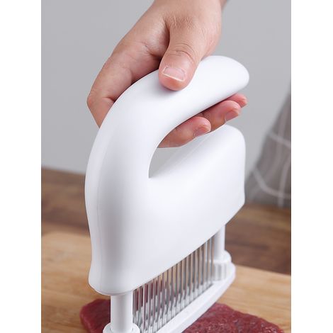 White tender stainless steel for roasting meat, tenderizer. Steak Needle, Loose Meat Needle, Broken (1/5)