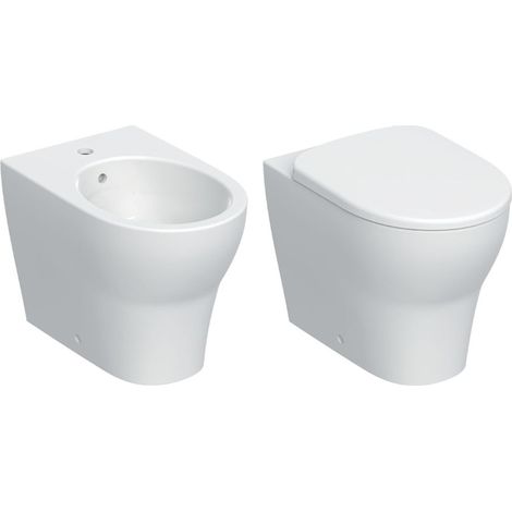 Set sanitario filo muro Geberit con sedile soft close (1/4)
