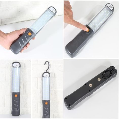LED-Arbeitsleuchte, wiederaufladbare Arbeitsleuchte mit 3 magnetischen Modi, LED-Taschenlampe/Inspektionsleuchte für Kfz-Reparaturen, Haus und Garten (1/4)