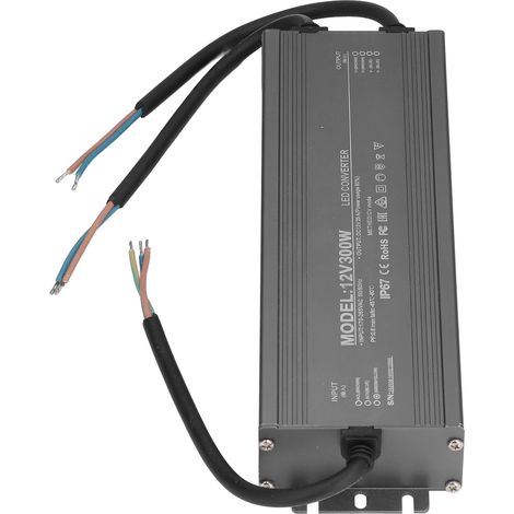 IP67 wasserdichtes 300W 12V 25A LED-Netzteil, 170-265V Konstantspannungstransformator für Leuchtreklamen (1/5)