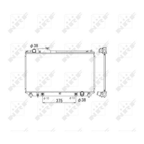 Radiateur, refroidissement du moteur NRF 53584 LEXUS 1640050230 1640050231