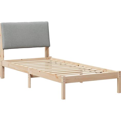 Maison Exclusive - Struttura del Letto Marrone e grigio chiaro 100 x 200 cm (1/5)