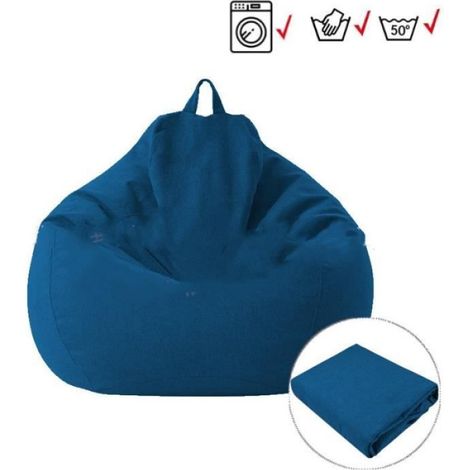 Housse de canapé - - 70x80cm - Polyester - Intérieur/Extérieur - Bleu (1/4)