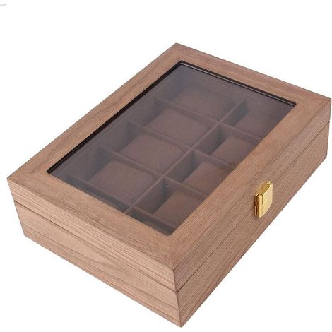 Scatola per 10 orologi Noce - Marrone