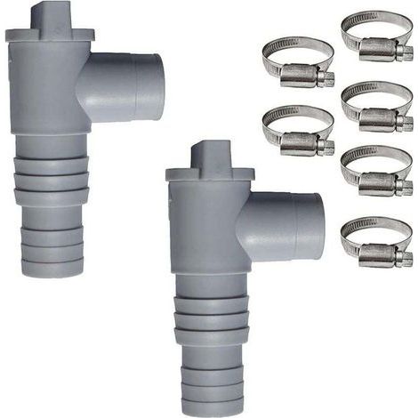 2-teiliges Intex-Poolventil-Set, 32/38-mm-Absperrventil, PVC-Schlauch 32 mm, Zubehör für die Poolpflege (1/3)