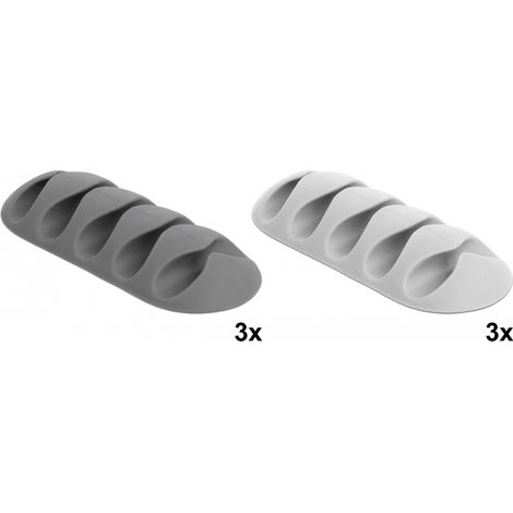 Delock Portacables con 5 pasamuros Juego de 6 piezas