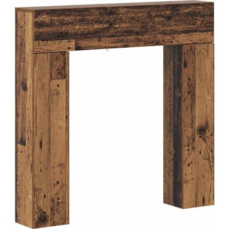 Kaminumrandung Altholz 102 x 18 x 100,5 cm Holzwerkstoff vidaXL (1/5)