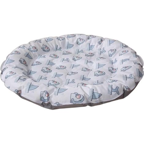 Nouvelle couverture rafraîchissante pour chats et chiens, tapis d'eau d'été pour chats, tapis rafraîchissant rond pour animaux de compagnie,gris