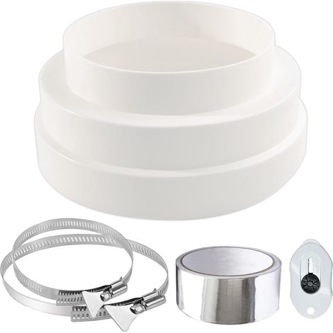 Raccords de Réduction Ø120 150 160mm Droites Réducteur de Conduits Adaptateur Universel Raccords de Tuyaux pour Tuyau Rond de Ventilation (1/5)