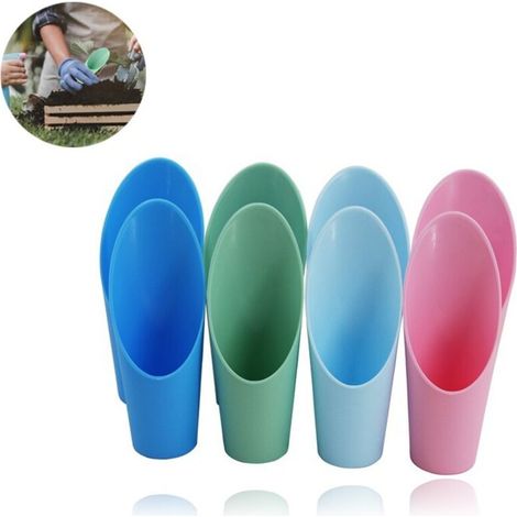 Set of 8 Garden Hand Shovels, Succulent Gardening Tools for Bonsai - Hand Shovel for Soil, Planting, Repotting (1/5)