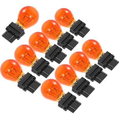Lampadine Healeved per indicatori di direzione, confezione da 10, 3157, vetro arancione, 12-24 V (1/5)