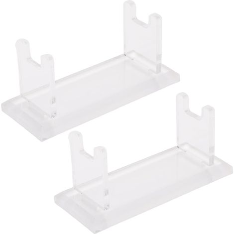 Support en Acrylique pour Lames Viking Chief MK-23C – Comptoir de Salle de Bain Transparent, Support de Toilettage Peu Encombrant pour Rasoirs, Stylos, Brosses à Dents – 10,2 X 0,5 X 0,7 Cm (1/4)