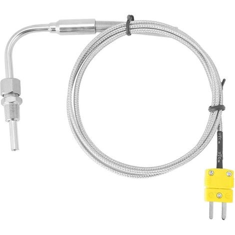 Thermocouple EGT type K pour Sonde de Température de gaz d'échappement Avec Embout et Connecteur Exposés Fils de 1/8"NPT Sonde en Acier Inoxydable-LIAIKI (1/5)