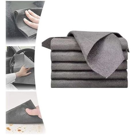 5 Pieces Cloth of Cleaning Magical thickened, Cloth of Cleaning in Microfiber, Cloth of Cleaning Reusable in Microfiber Magical without Marks (30x30cm) (1/5)