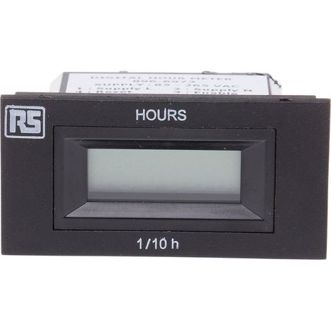 Compteur RS PRO Heures 85265 V c.a. LCD 6 digits ( Prix pour 1 ) (1/3)