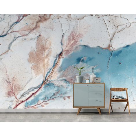Fototapete Marmor Abstrakt, für Wohnzimmer und Schlafzimmer, 150 x 105 cm – Komplettset inkl. Kleister & Anleitung (1/5)
