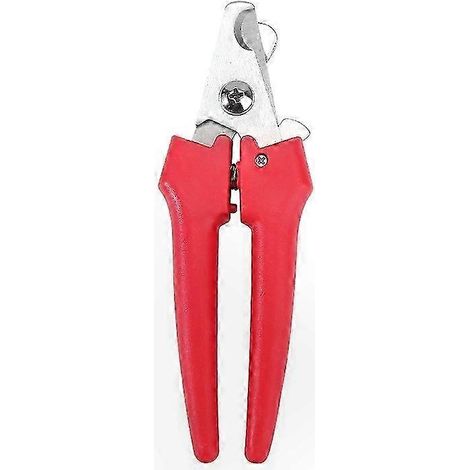 Coupe-ongles pour animaux de compagnie en acier inoxydable avec outils de nettoyage rouges pour chats et chiens (1/5)