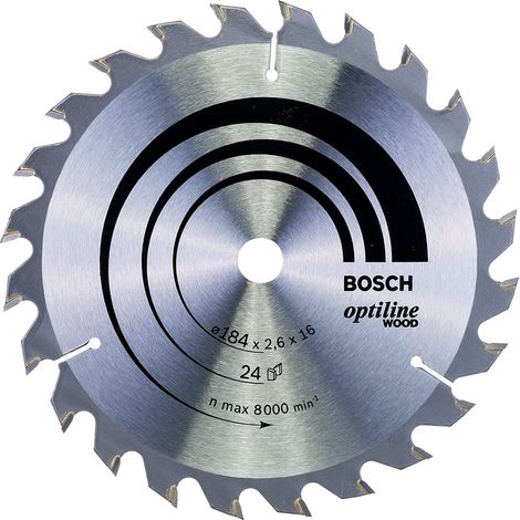 Bosch PRO Wood Circular Saw Blade 184 x 2.6 x 16 mm T24 2608640817