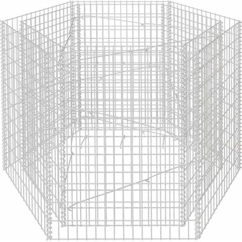 Maison Exclusive - Sechseckiges Gabionen-Hochbeet 160×140×100 cm