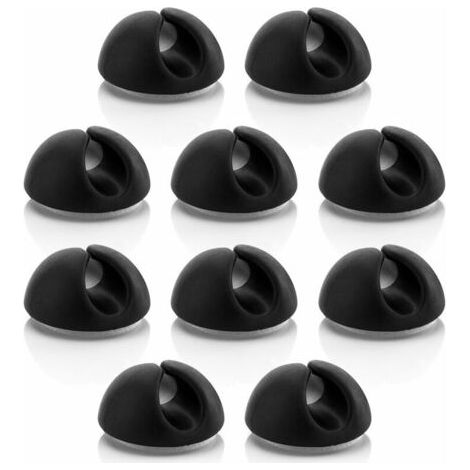 10x Serre-Câbles Support de Câble Gestion des Câbles Fixation de Câble Organisateur de Câble pour Câbles Jusqu'à 8mm Serre-Câbles Fixation de Câbles Gestion des Câbles (1/5)