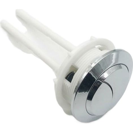 Toilet Flush Button, 2 Pack Toilet Flush Dual Button Replacement, Dual Flush Toilet Button, Button Toilet Flush Toilet Lid Lifter for Bathroom Toilet Repair (38mm White) (1/5)
