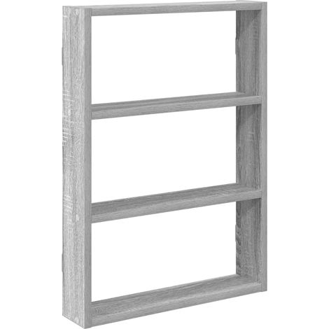 Maison Exclusive - Wandregal Grau Sonoma 43x9x60 cm Holzwerkstoff