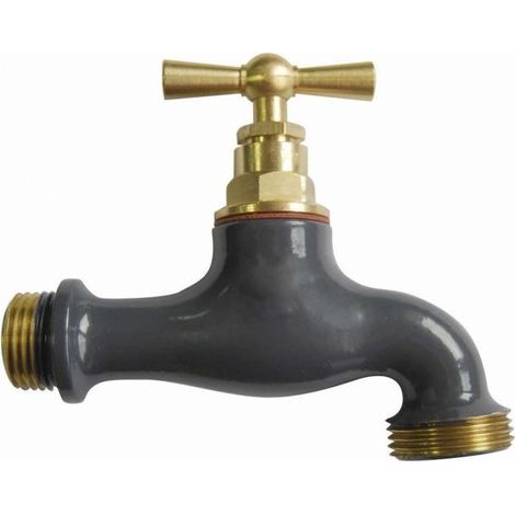 Robinet d'arrosage bicolore Vert Anis, 15x21/20x27 (1/5)