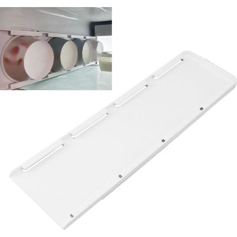 Organisateur pour Yogourt de Réfrigérateur 4 Places Compatible Yogourt Large Ouverture 3,75 Pouces Installation Facile Gain de Place Support Yogurt Slider pour Petit Frigidaire (1/5)