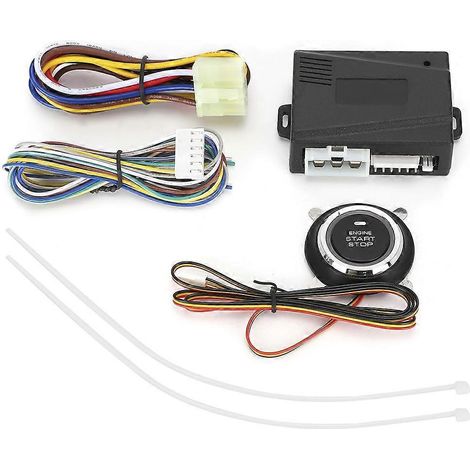 Botón de arranque del motor Interruptor de arranque y parada del motor 24V Coche para alarma Sistema de seguridad para alarma Interruptor de parada del motor del coche (1/5)
