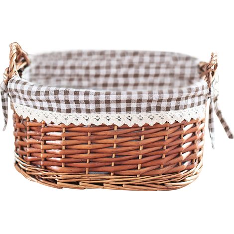 Panier de rangement naturel en bois multifonction En 2 tailles (21/24 cm) Sans teinture, lavable et écologique Idéal pour tous les espaces (salle de bain, salon, chambre, etc.) Un seul modèle incl (1/5)