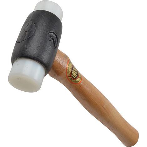 Heavy-Duty Thor 18-912 Super Plastics Hammer with Wooden Handle – Size 2 (38mm), 790g