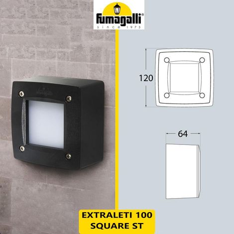 EXTRALETI 100 SQUARE NERO OPAL GX53 3W CCT (1/2)