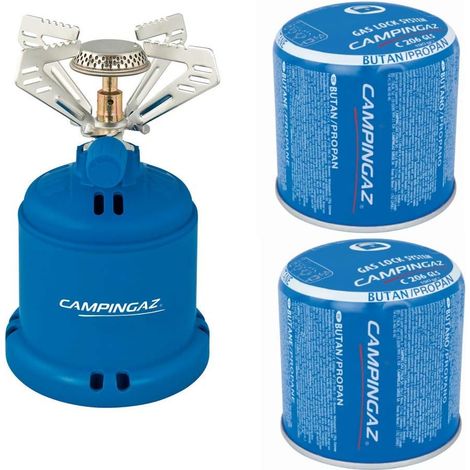 Campingaz Fornello a gas da campeggio con 2 cartucce di gas da 190 g C 206