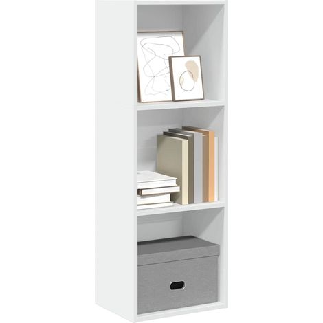 Bücherregal Weiß 40x30x114 cm Holzwerkstoff