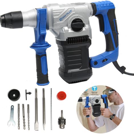 1500W Electric Demolition Jack Hammer Concrete Drill Breaker Kit Jackhammer (1/5)