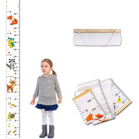 Règle de Croissance Murale pour Enfants - Autocollants Mètre de Mesure Bébé Garçon Fille (1/5)