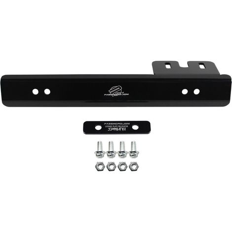 Car modification accessories, aluminum alloy license plate frame, colored aluminum JDM license plate frame, license plate frame, seven colors - aluminum alloy - black