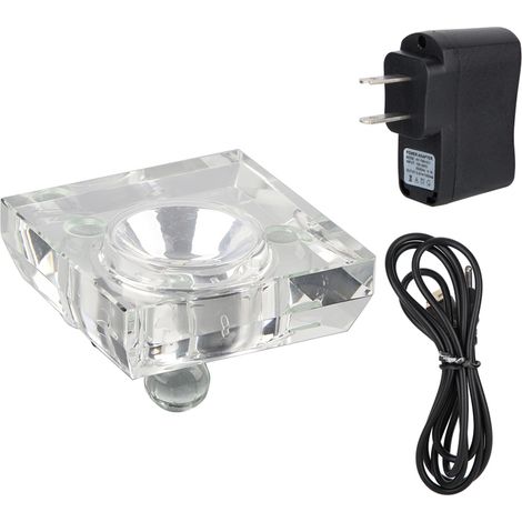 Base Led 3d Mini Cristal 7 Couleurs Support Exposition Décoration Maison Avec Câble Usb (1/5)
