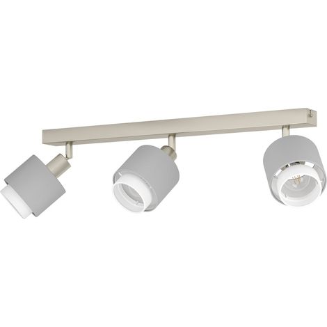 Lampe de plafond à 3 lumières Bellizzi Acier inoxydable - 2x E14 - 901047 (1/3)