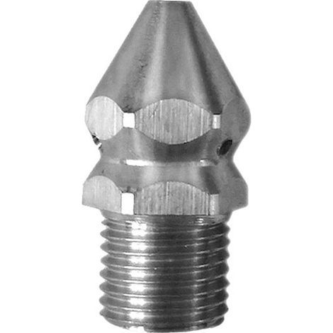 Edelstahl-Abflussdüse, rostfrei, 250 bar, Rohrreinigung für Hochdruckreiniger (1/5)