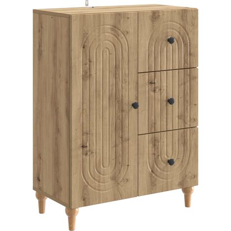 Sideboard Artisan Oak 66 x 34.5 x 90 cm Engineered Wood vidaXL