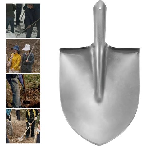 Pelle durable ultime – Pelle de jardin multifonction en métal robuste pour l'aménagement paysager, le jardinage, l'entrepreneur, le bricolage, les tranchées, les tâches extérieures (1/5)