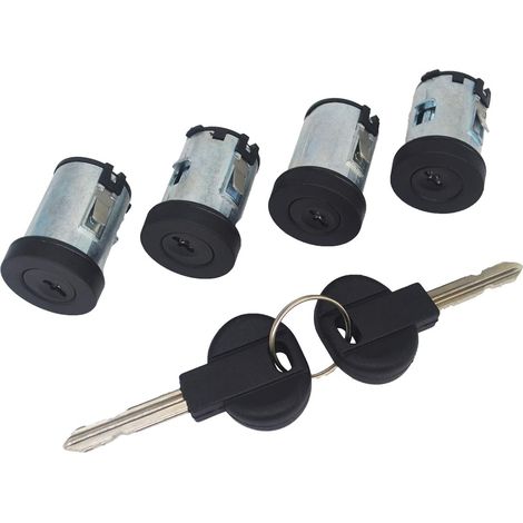 Cerradura de puerta de 5 cilindros aplicable con 2 llaves para Evasion Jumpy Dispatch 806 Expert Scudo 9170.AY 4162.C9 (1/4)