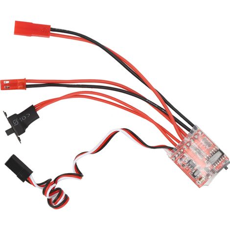Contrôleur De Vitesse Moteur À Balais 20A Pour Voiture RC Compatible 130-380 Noir (1/5)