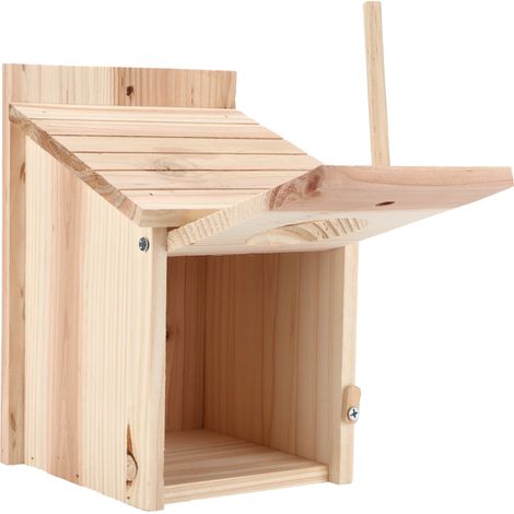 Nichoir en bois innovant, naturel et sûr, à monter soi-même pour l'extérieur. (1/5)