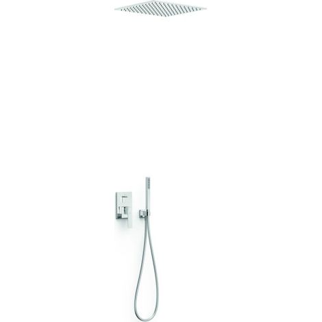 Kit mitigeur encastré 2 voies Rapid‑box pour douche Slim Chrome - TRES 20238006