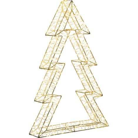 Gartendekoration LED AKERAN 60 cm Weihnachtsbaum Silber (1/5)
