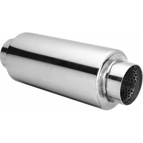 für 1x Universal Schalldämpfer aus Edelstahl 304, 2,5 Zoll Innendurchmesser, 2,5 Zoll Auspuff (1/5)