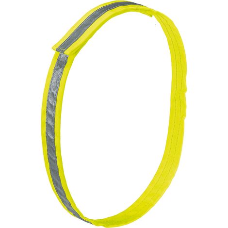 Ferplast REFLEX C Sopracollare per cani in nylon riflettente. 4 misure. Variante C25/61 - Misure: A: 46-55 cm B: 25 mm - Giallo (1/3)