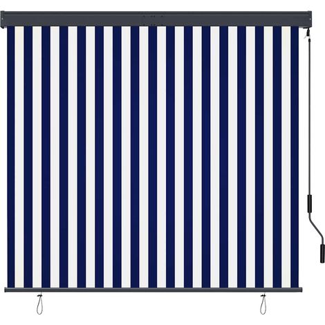 Maison Exclusive - Tenda a Rullo per Esterni 160x250 cm Blu e Bianca (1/5)